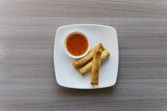 A4. Crispy Cheesy Shrimp Roll.